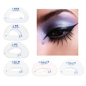 6Pcs Smoky Eyeshadow Model Stencil Applicators Guide Template Makeup Beauty Tool