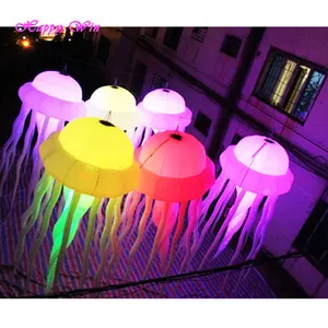 Attractive Led Lighting Decorating Inflatable Jellyfish Balloon wedding lighted balloons