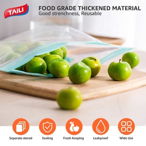 Waterproof Plastic <b>Zip</b> Lock <b>Bag</b> Keep Food Fresh Long Sealing Food Packaging Zipper <b>Bags</b> For Kitchen Storage - Product Image 3