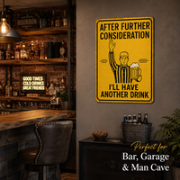 Panneau décoratif mural vintage en aluminium Xinhangchen pour bar à bière, 20x30cm, idéal pour la décoration de la grotte du homme, du garage ou du bar à domicile |   Cadeau du Ramadan