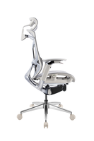 Chaise de bureau ergonomique de luxe, dossier double en maille réglable avec accoudoirs 4D et soutien lombaire dynamique pour le bureau à domicile