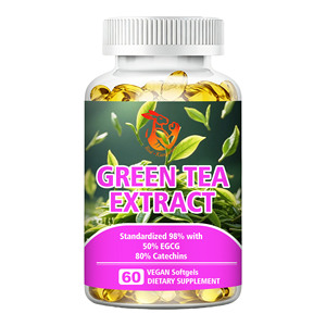 Cápsulas Blandas de Extracto de Té Verde OEM ODM, Promueve la Función Metabólica, Fomenta la Claridad Mental, Ayuda a Mantener los Niveles de Energía - Product Image 1