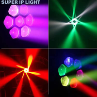 280W 7 pièces 40W 4-en-1 LED 8 ° -58 °   Zoom 16Bit Pan Tilt RDM Artnet Wireless DMX Bee Eye RGBW Zoom Wash Moving Head Light