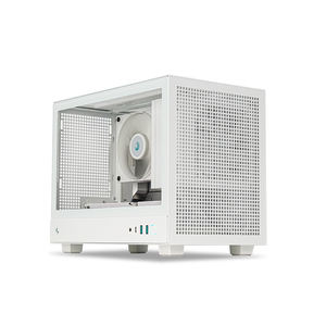 Chasis Kyushu Fengshen CH160 MicroATX de Torre Media, Aleación de Aluminio, con Manija/Pantalla Digital de 170, Ventilación de Malla Negra/Blanca, en Stock - Product Image 2