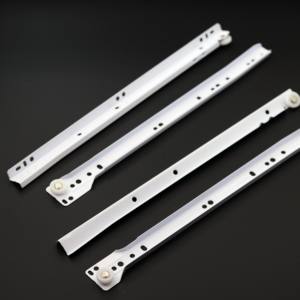 Perlengkapan Furnitur Kamar Tidur Gym Ruang Makan Hotel Rel Geser Besi untuk Lemari dan Laci, Senyap, Mudah Dipasang, Lapisan Powder Coated - Product Image 1