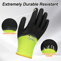 Guantes XINGYU de Espuma de Látex con Forro de Acrílico de Calibre 15, Antideslizantes, Térmicos, para Almacenamiento en Frío, Jardinería, Construcción, Trabajo Agrícola