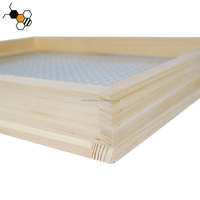 Planche d'alimentation Langstroth 10 cadres en bois massif et maille métallique pour ruche – Alimentation hivernale
