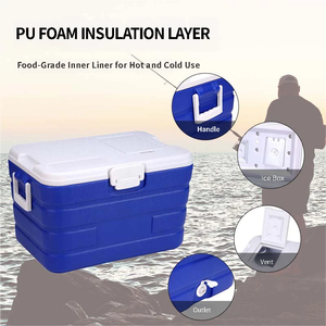 Contenitore Termico Commerciale Moderno da Esterno 40-50L, Mantenimento Ghiaccio 3 Giorni, Guscio Durevole in HDPE, Isolamento Termico in PU/EPS, per Alimenti e Distribuzione - Product Image 3