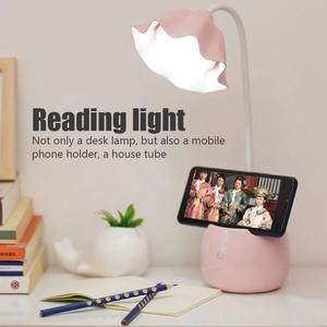 Lampe de bureau à LED à intensité variable, protection des yeux, lampe portable, rechargeable par USB, support porte-stylo, lumière multifonction - Product Image 3