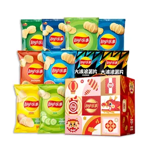 Bocadillos exóticos originales frescos Lay's Can Patatas fritas Frutas y verduras chinas Snacks comida Bocadillos coreanos para venta al por mayor