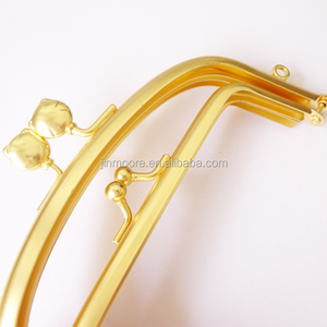 Quadrato di Disegno del Metallo Dell'<span class=keywords><strong>oro</strong></span> Della Borsa Della Frizione Cornice Bacio Catenaccio di Blocco Per Il Sacchetto - Product Image 4