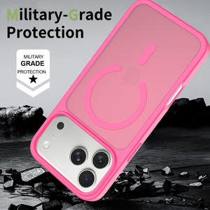 Coque de téléphone portable de haute qualité pour iPhone 17 16 Pro Max, magnétique, antichoc, mate, avec logo personnalisé, compatible avec la charge sans fil - Product Image 5