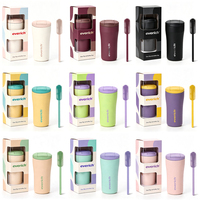 Nouvelle tasse à café isotherme personnalisée avec logo, 12 oz, en acier inoxydable, tasse de voyage sans BPA, anti-fuite, réutilisable, pour cadeaux