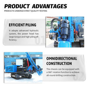 Machine <span class=keywords><strong>de</strong></span> pilote <span class=keywords><strong>de</strong></span> pile hydraulique solaire à couple élevé 1000-10000mm profondeur 90-400mm forage moteur pompe moteur boîte <span class=keywords><strong>de</strong></span> vitesses composants <span class=keywords><strong>de</strong></span> base - Product Image 2