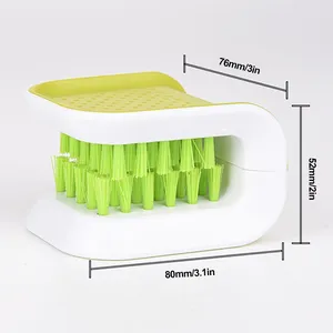 Brosse de nettoyage de ceinture de sécurité de voiture double face en U, outil de lavage de ceinture de sécurité automobile, nettoyeur pliable pour couteaux et couverts - Product Image 6