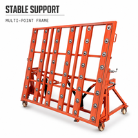 Chariot de transport pour dalles de pierre métalliques, chariot à marbre mobile à quatre roues, outil industriel portable pour usine