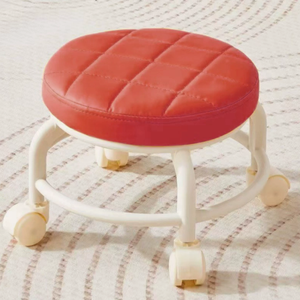 Tabouret pivotant moderne pour la maison, à roulettes universelles en PP, pour enfants, déménagement et travaux ménagers, portable - Product Image 5