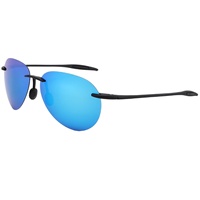 Lunettes de soleil de sport polarisées Jinhong sans monture, monture TR jaune-gris, pour la conduite en extérieur