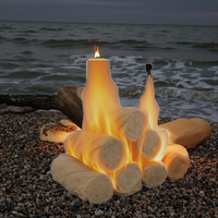 Bâtonnet de plumes essentiel, étanche, portable et coupe-vent pour le démarrage de feux de camp, de grils, de paraffine et de bois – Accessoire de camping et de barbecue