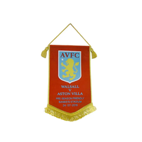Drapeaux de supporter de football miniatures, écologiques, durables, en non-tissé, avec impression sérigraphique double face et logo personnalisé, MOQ