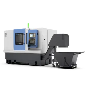 Torno e fresadora TROUN BCK6650 para cama inclinada CNC multiuso tecnologia Torno CNC para cama inclinada