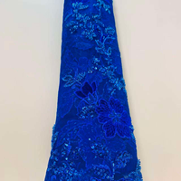 Vente en gros de tissu en maille brodé de perles florales 3D, orné de paillettes, accessoires pour robe de mariée, broderie de perles, dentelle en tulle 100%