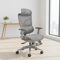 Chaise de bureau exécutive respirante en maille, pivotante à 360° °   Chaise de bureau pivotante réglable en hauteur