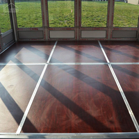 EXPO MarqueeTent Contreplaqué en alliage d'aluminium Taille: 4ftx8ft 1.2m x 2.4m Système de plancher de cassette