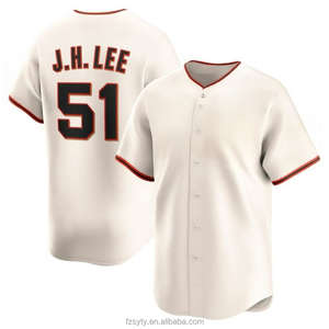 Maillots de <span class=keywords><strong>baseball</strong></span> personnalisables grande taille style vintage uniformes d'équipe à boutons logos brodés polyester à séchage rapide respirant - Product Image 3