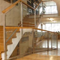 Pince en acier inoxydable, design moderne, résistante à l'eau et à la rouille, réglable, haute qualité, garantie 5 ans, pour rampes d'escalier/balcon de villa