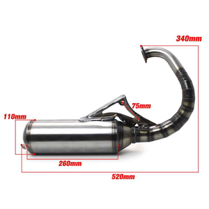 Tubo de Escape Manual V8 Modificado para <span class=keywords><strong>Honda</strong></span> DIO50 AF18, Período 28, Medio Grupo, 70-<span class=keywords><strong>90cc</strong></span>, W005 XL125 - Product Image 4