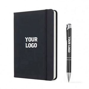 Factory Customized Logo A5 <b>A6</b> Journal Printing Wholesale Promotion Gift Custom Hardcover Notebooks with Pen Holder - Product Image 1