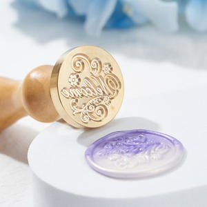 หัวปั๊มขี้ผึ้งตรา29038ตราปั๊มทองเหลืองตราปั๊มขี้ผึ้งหัวปิดผนึกแสตมป์6สไตล์สำหรับงานแต่งงานการห่อของขวัญ - Product Image 4