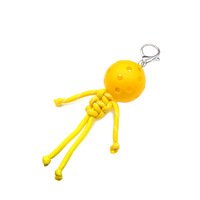 Accessoires de porte-clés Pickleball, Breloque de sac à dos d'extérieur, Ornement pendentif boule creuse amusante