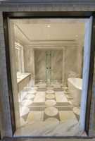 Dalles de marbre gris naturel d'Italie de luxe personnalisées Arabescato Corchia, pierre grise au mètre carré pour murs de salle de bain et salons