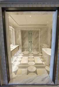 Dalle de marbre blanc naturel de luxe pour plan de travail de cuisine, panneau mural rétroéclairé intérieur, vasque de salle de bain - Product Image 4