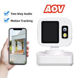 Caméra de sécurité intérieure 4G AOV 4000 mAh V380 Pro avec écran, appels <span class=keywords><strong>vidéo</strong></span> bidirectionnels, <span class=keywords><strong>enregistrement</strong></span> 24h/24 et 7j/7 et détection de mouvement avec alarme - Product Image 3