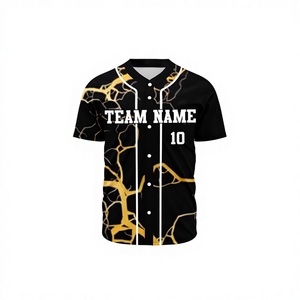 Maillot de baseball de haute qualité à sublimation, manches courtes, tissu léger et doux, coupe respirante et confortable, personnalisable, unisexe - Product Image 1