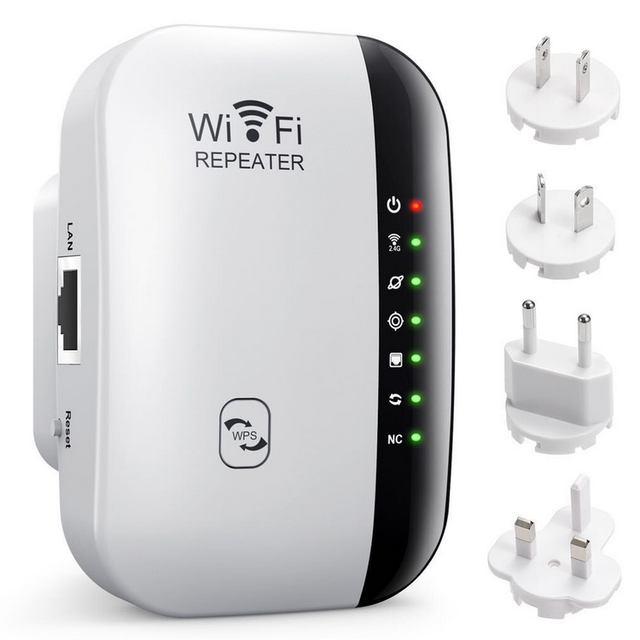 2.4G Wi-Fi Repeater Booster 300mbps Access Point Amplifier for Custom Signal in WLAN Wireless Repeater