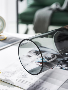 Nordic Style Luxury Crystal+Wooden <strong>Flower</strong> <strong>Vases</strong> Big Hole Transparent Thickening Glass <strong>Vase</strong> for Living Room Home Decor - Product Image 4