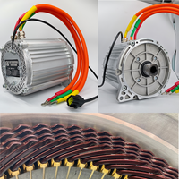 Motor Listrik IE5 72V 2000W BLDC 2KW untuk E-Cart PMSM 4000 Watt hingga 20000 Watt 15HP 3000 hingga 7000 RPM Torsi Tinggi 20 hingga 85 Nm