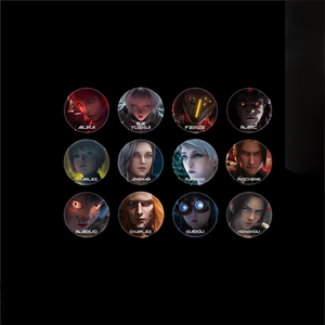 Caja Misteriosa de 24 Unidades al por Mayor LING CAGE Dawn Genesis Series 58mm Sparkle-Eye Tin Badge para Juguetes, Regalo, Colección de Cumpleaños para Niños - Product Image 3