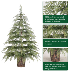 4ft PE giáng sinh nồi <span class=keywords><strong>2025</strong></span> cây mô hình mới, nhà máy bán hàng trực tiếp, chất lượng cao bán chạy nhất bán buôn, có thể gập lại - Product Image 4