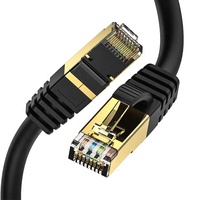 Cat8 kabel Ethernet 40GB/bps 2000mhz SFTP cat8 kabel ethernet 1000ft untuk pusat data