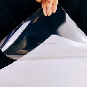 Pellicola laminata impermeabile rivestita BOPP pellicola autoadesiva ologramma pellicola laminata a freddo con Laser a getto d'inchiostro colorato trasparente