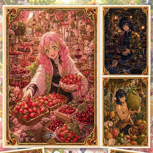 Cartes à collectionner d'anime japonais Nezuko Zenitsu Tanjiro, cartes à échanger de <span class=keywords><strong>manga</strong></span> japonais, coffret cadeau surprise pour les fans américains - Product Image 6