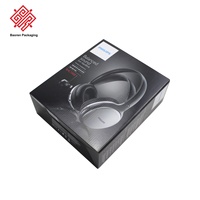 Boîte d'emballage de vente au détail électronique pour casque audio sans fil, personnalisée, avec impression couleur intégrale de l'image du produit, pliable en papier