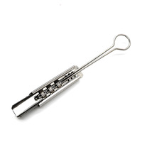 Collier de serrage en acier inoxydable 201 pour câble à fibres optiques, fixation circulaire, pince à coin, pour extérieur/intérieur, matériel de télécommunication FTTH, système optique