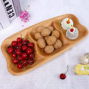 Bandeja <span class=keywords><strong>de</strong></span> madera duradera <span class=keywords><strong>para</strong></span> aperitivos con 3 compartimentos divididos Bandeja <span class=keywords><strong>de</strong></span> servicio <span class=keywords><strong>de</strong></span> desayuno ecológica Tipo <span class=keywords><strong>de</strong></span> patrón <span class=keywords><strong>Planta</strong></span> - Product Image 1