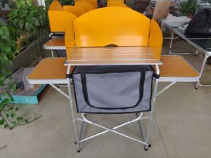 Meuble de cuisine pliant de Camping en plein air, Barbecue pique-nique Barbecue <span class=keywords><strong>Table</strong></span> de cuisine de Camping <span class=keywords><strong>Table</strong></span> de cuisine - Product Image 4